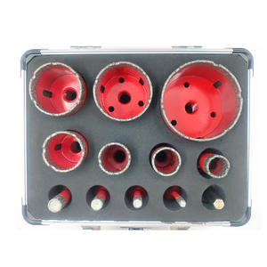 ชุดดอก<span class=keywords><strong>สว่าน</strong></span>เจาะ<span class=keywords><strong>รู</strong></span>สุญญากาศแบบเชื่อมเพชร TGS 13 ชิ้น ขนาด 10 มม. หัวเจาะคู่ สำหรับเจาะคอนกรีต หินอ่อน พลาสติก งานก่ออิฐ และงานเจาะกระเบื้อง - Product Image 2