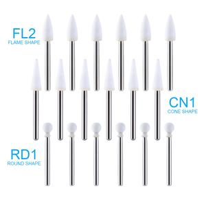 Đầu mài đánh bóng răng Azdent loại Fg hình ngọn lửa, đá trắng - Product Image 3