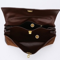Nouveau sac fourre-tout tendance vintage pour femme en faux daim, grande capacité, texture givrée, rouge brun noir