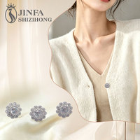 Exquis gros en vrac résine haute qualité strass perle Zircon boutons ronds cristal pour femmes accessoires de vêtement