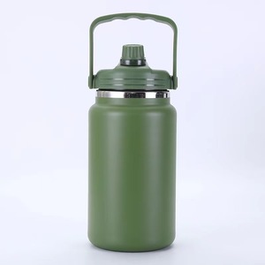 4L de gran capacidad 304 de acero inoxidable para exteriores, olla de hielo fría y caliente, termo personalizado con asa, botellas de agua deportivas - Product Image 1