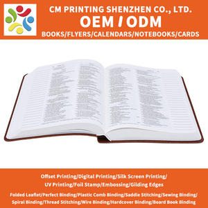 <span class=keywords><strong>Bible</strong></span> personnalisée avec couverture rigide en cuir, couleur et taille sur mesure, logo estampé à chaud, service d'impression de livres religieux personnalisés - Product Image 1