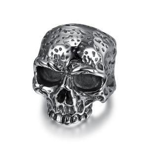 Waterproof Stainless Steel Gothic Skull Vintage Antique Style Cocktail Party Holiday <b>Statement</b> Biker <b>Ring</b> - Product Image 1