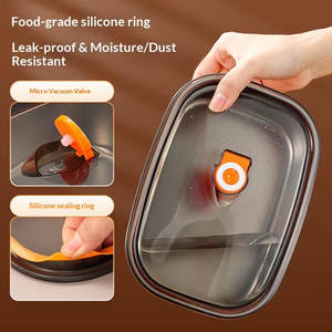 Boîte à lunch en acier inoxydable 304, compatible micro-ondes, étanche, avec compartiments pour la préparation des repas et le stockage au réfrigérateur - Product Image 5