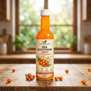 Jugo de Extracto de Espino Amarillo Premium 500ml, Suplemento Natural de Fruta del Himalaya, Sin Azúcar Añadido, OEM ODM, Himalaya - Product Image 1