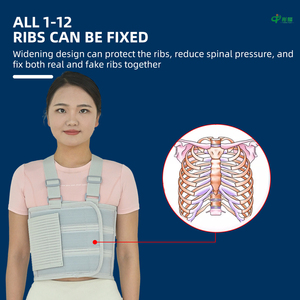 Sabuk Fiksasi Bernapas, Perban Penyangga Dada dan Tulang Rusuk, Dapat Disesuaikan, Penyangga Ortopedi Torakolumbar Sakral, Kelas Rumah Sakit Kelas I - Product Image 5