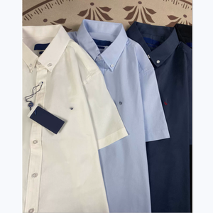 Chemise polo pour homme à manches courtes en coton classique brodée avec le logo RL, décontractée et élégante # RL-2213 - Product Image 1