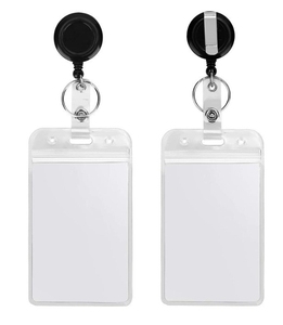 Retractable <b>Plastic</b> Lanyard Card Holder <b>Set</b> with ID Badge Accessories 5-Layer Multifunction Storage for Bathroom Use - Product Image 3