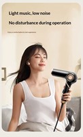 Sèche-cheveux ionique AIGAO pliable haute puissance 1500W 110 000 tr/min avec moteur BLDC et diffuseur – Conception compacte pour le voyage et la maison
