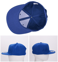 Gorra de 6 Paneles con Visera Plana Estructurada, Logotipo Bordado en 3D, 100% Algodón Pesado, Gorra Snapback Estilo Hip Hop