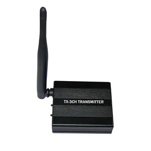 Long range audio transmitter for party 3 channel uhf transmitter for silent disco headphone TX-3CH