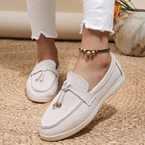 Vente directe usine : Nouveaux mocassins décontractés pour femmes grandes tailles, à bout peu profond et confortables, pour l'été - Product Image 1