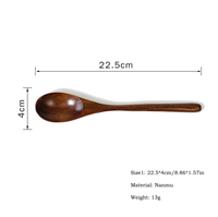 Cuillère à riz à long manche de 9 pouces, cuillère à soupe pour manger, mélanger et remuer
