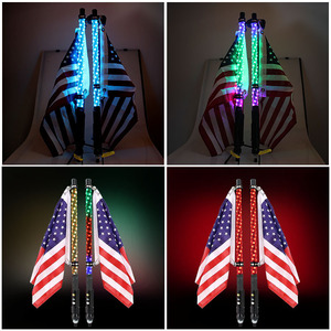 Xoắn ốc dẫn roi đèn RGB anten roi phụ kiện đèn 360 độ xoắn ốc dẫn roi đèn cho UTV off-road xe ATV - Product Image 6