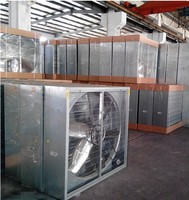 1220mm Industrieller Abluftventilator Schwerlast-Hammerlüfter 380V Elektrisch Edelstahlflügel OEM/ODM Wandmontiert