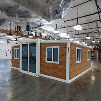Casa Contenedor Modular Completa de 20FT/40FT, Unidad de Vivienda Prefabricada con Panel Sándwich para Oficina o Alojamiento