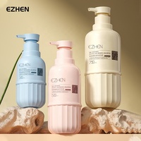 Bouteille Pompe Cylindrique Luxe Personnalisable en Gros, à Côtes Verticales, pour Shampoing et Gel, Grande Capacité 300ml 500ml 750ml, avec Pompe à Lotion