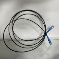 Kabel Drop FTTH Panjang Tetap Alchuang GJYXFCH 1 Core Outdoor SC-SC Pre-terminated Fiber Optic Patch Cord Low Smoke Zero Halogen