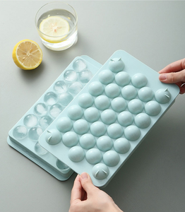 Bac à glaçons en silicone directement de l'usine, 33 compartiments, moule à glaçons ronds pour réfrigérateur et congélateur - Product Image 4