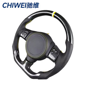 <span class=keywords><strong>Volant</strong></span> de voiture en <span class=keywords><strong>cuir</strong></span> et fibre de carbone CHIWEI Sports à 3 branches, 50 mm, pour FJ Cruiser et Land Cruiser, mise à niveau/rénovation - Product Image 2