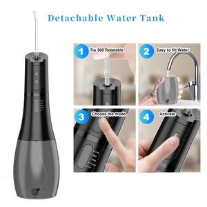 Pulire i denti con il dispositivo di selezione dell'acqua portatile portatile dell'irrigatore elettrico tenuto in mano per salute orale - Product Image 6