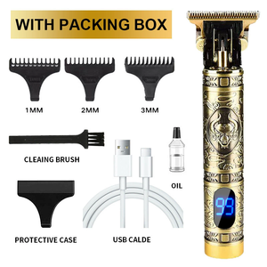 Cortadora <span class=keywords><strong>de</strong></span> Pelo Eléctrica Inalámbrica USB Retro Profesional, Gran Venta <span class=keywords><strong>para</strong></span> <span class=keywords><strong>Barber</strong></span>ías, Tijeras Eléctricas <span class=keywords><strong>para</strong></span> Cortar el <span class=keywords><strong>Cabello</strong></span> - Product Image 5