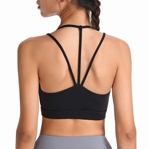 <span class=keywords><strong>Sujetador</strong></span> Deportivo de Yoga con Tirantes Finos y Soporte Alto, 100% Nailon, <span class=keywords><strong>Talla</strong></span> <span class=keywords><strong>Grande</strong></span>, Sin Aro, Antigolpes, para Correr y Fitness, Ropa Deportiva Femenina - Product Image 5