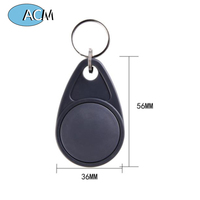 Gantungan Kunci RFID Frekuensi Ganda 125KHz 13.56MHz T5577 TK4100 ABS Kustom Dapat Ditulis Ulang untuk Kontrol Akses