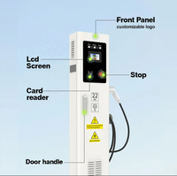 Cargador de Vehículos Eléctricos de Alta Potencia OEM ODM de 22kW 11kW 7kW con Doble Conector, Nueva Estación de Carga Rápida de Piso, OCPP1.6 Wifi CCS Tipo 2