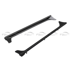 Extensiones de faldones laterales estilo MU de fibra de carbono con alerón divisor para Honda Civic 11ª generación FL5 Type R 2022-2023, tuning automotriz - Product Image 2