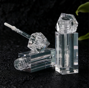 Hot Bán 3Ml Hình Dạng Độc Đáo Như Nhựa Pha Lê Top Tùy Chỉnh Trong Suốt Logo Sang Trọng Son Bóng Ống Với Dày Tường - Product Image 3