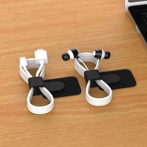 100 قطعة من أربطة الكابلات ذاتية اللصق القابلة للتعديل وإعادة الاستخدام من البولي فينيل كلوريد لتنظيم الأسلاك (أسود) - Product Image 6