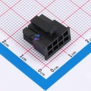 WAFER-MX3.0-08PJK-GB Housing (Wire-to-Board / Wire-to-Wire) P=3.03mm Connector 2x4P 3.03mm Micro-Fit (MX 3.0) 3.03mm - Product Image 1