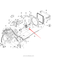 Ventilateur de refroidissement moteur Shengrun de haute qualité pour pièces de rechange de rouleaux compresseurs HAMM 2340916 HD10 HD30, pour engins de construction, garantie 1 an, emballage en bois