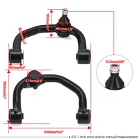 Bras de commande supérieurs avant avec joint à rotule 2-4 "Lift 6-Lug Wheel Heavy Duty Tubular (Left & Right) pour PQY-CKL02BK Ford F150 04-20