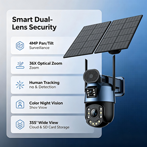 Telecamera PTZ Smart Wireless da <span class=keywords><strong>Esterno</strong></span> 6MP con Zoom 50X, SIM 4G, Alimentazione Solare, Sensore CMOS, Doppia Visione e Tracciamento Automatico - Product Image 2