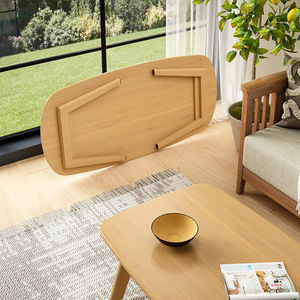 Solid Wood Coffee <b>Table</b> Original <b>Brown</b> Modern Minimalist Design Living Room Home Use - Product Image 3
