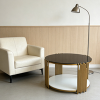 Table basse moderne de luxe ronde, rectangulaire ou carrée, avec pieds argentés, style italien, table basse de luxe pour salon, meubles de salon