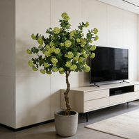 Arbre artificiel de luxe en forme de boule de neige, Hortensia réaliste, Bonsaï, Plantes d'intérieur, Décorations de mariage et du Nouvel An, Evergreen