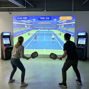 JFP - Juego de Pickleball Interactivo con Proyección AR Multijugador, Equipo de Entrenamiento Simulado Comercial para Interiores, para Gimnasios - Product Image 1