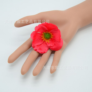ดอกป๊อปปี้ประดิษฐ์จาก Dongchen Crafts ดอกไม้ผ้าไหมสำหรับตกแต่งงานแต่งงาน ดอกไม้ขนาดเล็กหลากสีสัน อุปกรณ์ตกแต่งหมวก - Product Image 2