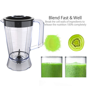 350W-1000W <span class=keywords><strong>Licuadora</strong></span> <span class=keywords><strong>de</strong></span> plástico irrompible Jar Mezclador <span class=keywords><strong>de</strong></span> alimentos Repuestos <span class=keywords><strong>de</strong></span> repuesto para ajuste <span class=keywords><strong>universal</strong></span> La mayoría <span class=keywords><strong>de</strong></span> las licuadoras - Product Image 5