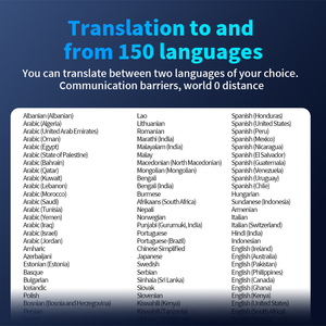 VORMOR G5 NUOVI Auricolari Traduttori con <span class=keywords><strong>App</strong></span> <span class=keywords><strong>per</strong></span> Smartphone, Supporto <span class=keywords><strong>per</strong></span> 150 Lingue, Traduzione Bidirezionale, Cuffie Wireless - Product Image 2