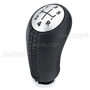 Pommeau de levier de vitesse 5 vitesses en cuir PU pour Renault Laguna Megane 2 Clio 3 2003 2004 2005 2006 2007 2008 2009 Scenic2 Kangoo - Product Image 3