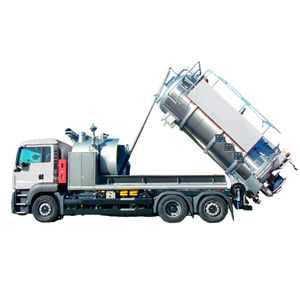 Camion di aspirazione delle acque reflue sottovuoto per materiale a secco con serbatoio rotondo 12 m3 da montare su camion o rimorchio - Product Image 3