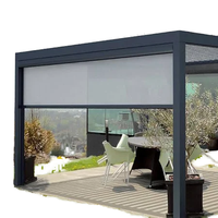 Stores extérieurs modernes pour chambre et balcon, occultants, coupe-vent, sur rail, durables et faciles à nettoyer