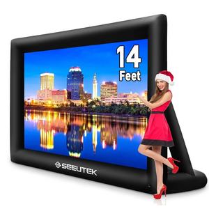 Écran de projection de <span class=keywords><strong>film</strong></span> gonflable en tissu Oxford imperméable pour l'extérieur, pompe électrique, mobile, portable, fête, publicité, promotion - Product Image 2