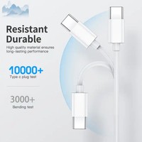 Kabel USB Type-C 1m Pengisian Cepat 20W 2026 Pd, Konduktor Tembaga Murni untuk Kamera, Perangkat iOS, Adaptor Dinding, Kompatibel dengan Ponsel