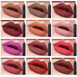MLM Matte <b>Lip</b> Liner and Liquid <b>Lip</b> Gloss Set Vegan Waterproof Smudge Proof Long Wear High Color Rendering Daily Party Cosmetics - Product Image 6