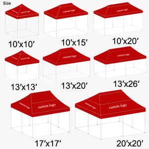 เต็นท์กันสาดคุณภาพสูงสำหรับงานกลางแจ้ง กันน้ำ ขนาด 3x3 เมตร พิมพ์โลโก้ตามสั่ง สำหรับงานโปรโมชั่น เต็นท์พับได้ขนาด 10x10 เมตร - Product Image 3